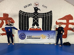 The proud Kokoro Kumi logo at Strombeek Dojo