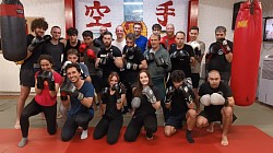 The Kickboxing Crew after training at Uccle